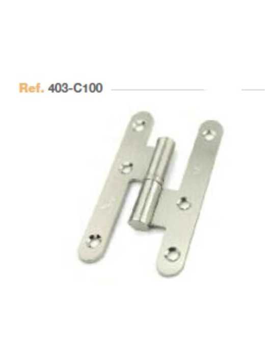 Pernio 9.5 mm con Redmate Chato Niquel Satinado [LOTE DE 36 Unidades] BECUSA