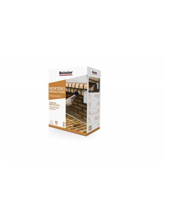 Mortero Refractario en Polvo 2KG 70304 [LOTE DE 6 Unidades] BEISSIER