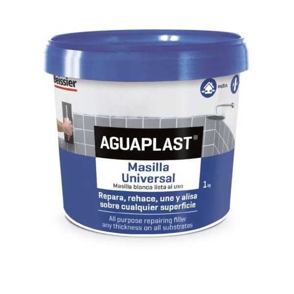 Aguaplast Masilla Universal Tarro 1KG [LOTE DE 4 Unidades] BEISSIER