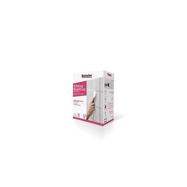Mortero Impermeable Juntas Blancas 1.5KG [LOTE DE 6 Unidades] BEISSIER