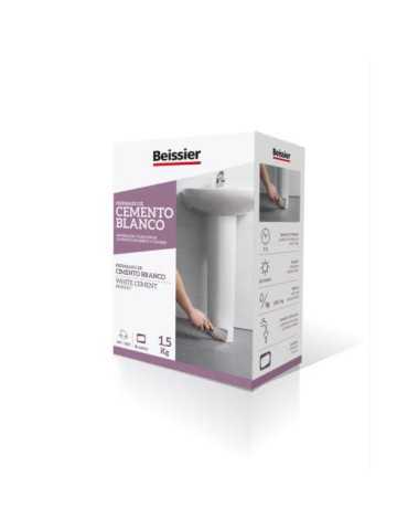 Cemento Blanco Caja 1.5KG [LOTE DE 8 Unidades] BEISSIER