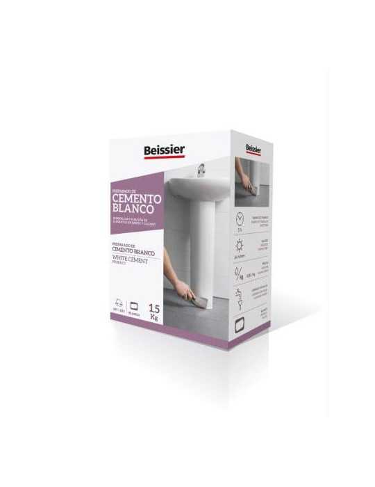Cemento Blanco Caja 1.5KG [LOTE DE 8 Unidades] BEISSIER