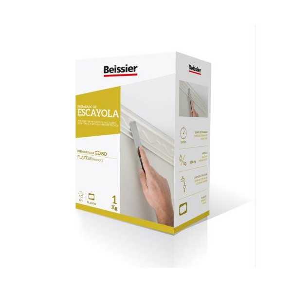 Escayola Moldeo y Reparacion Caja 1KG [LOTE DE 14 Unidades] BEISSIER