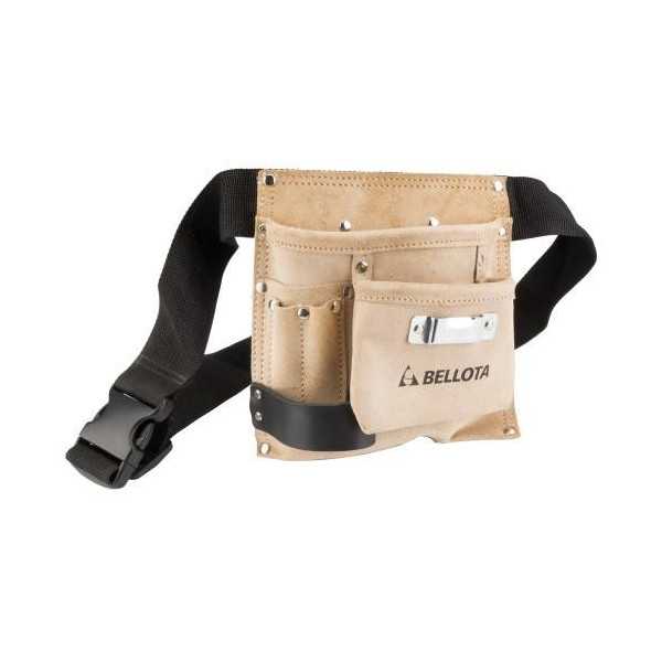 Porta-Herramientas Piel 3 Bolsillos con Cinturon [LOTE DE 4 Unidades] BELLOTA