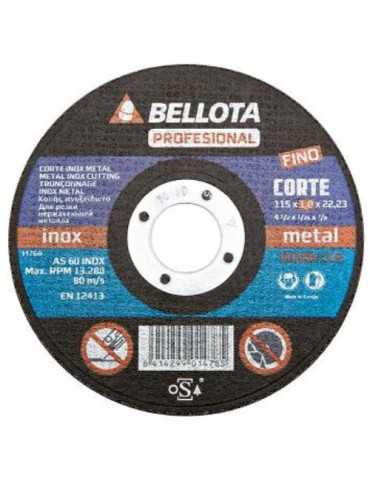 Disco Corte Inoxidable Profesional 1 mm 50300-115 [LOTE DE 18 Unidades] BELLOTA