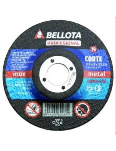 Disco Corte Hierro PROFESIONA. 50301-115 [LOTE DE 16 Unidades] BELLOTA