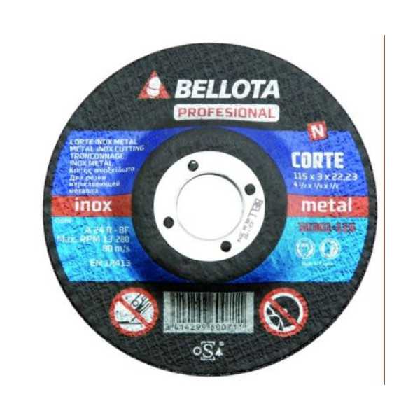 Disco Corte Hierro PROFESIONA. 50301-115 [LOTE DE 16 Unidades] BELLOTA