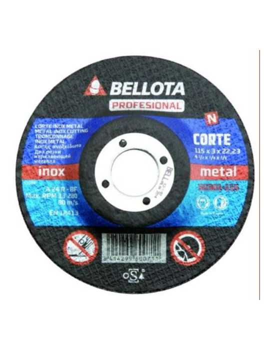 Disco Corte Hierro PROFESIONA. 50301-115 [LOTE DE 16 Unidades] BELLOTA