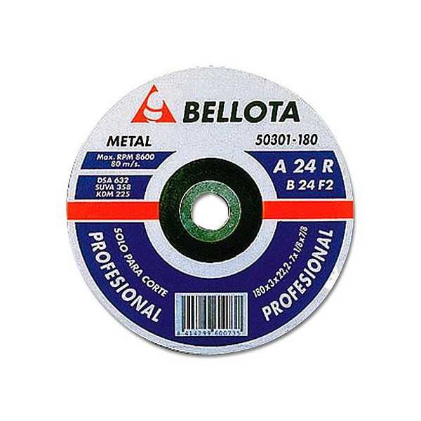 Disco Corte Hierro PROFESIONA. 50301-180 [LOTE DE 12 Unidades] BELLOTA