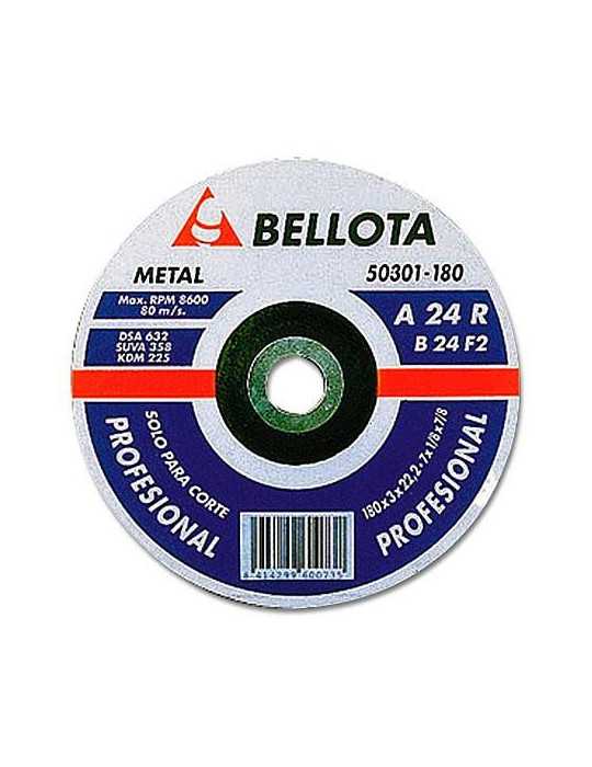 Disco Corte Hierro PROFESIONA. 50301-180 [LOTE DE 12 Unidades] BELLOTA