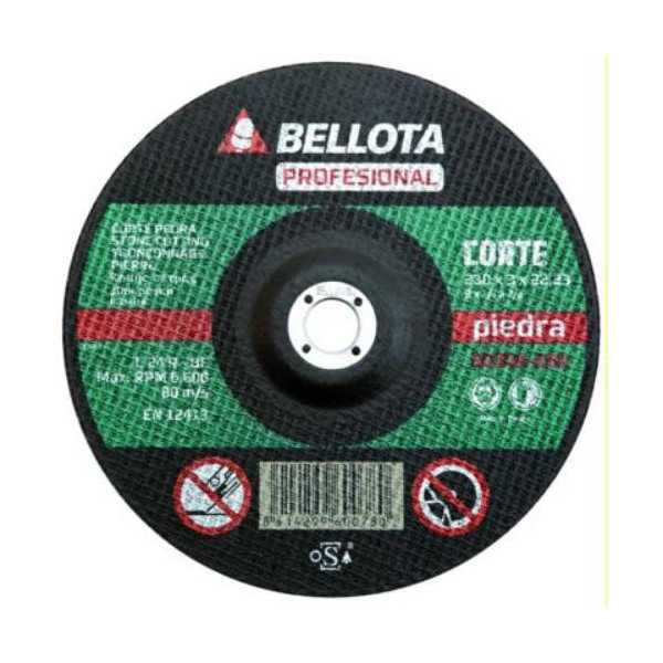 Disco Corte Piedra Prfesional 50302-230 [LOTE DE 8 Unidades] BELLOTA