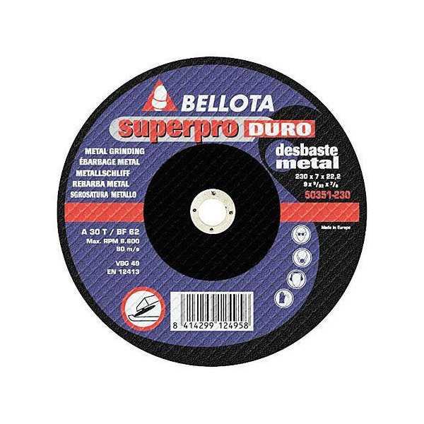 Disco Desbaste Hierro 50351-115 [LOTE DE 10 Unidades] BELLOTA