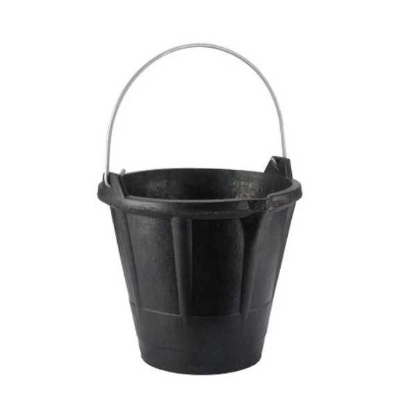 Cubo de Caucho Industrial con Pico 12L N4 [LOTE DE 2 Unidades] BELLOTA