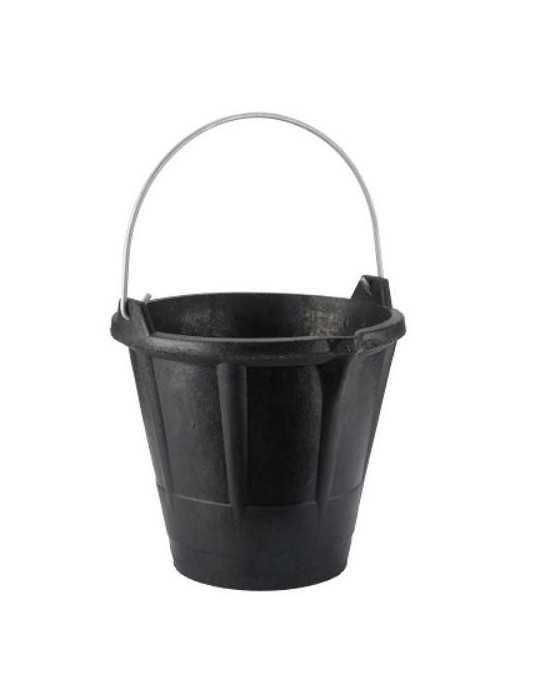 Cubo de Caucho Industrial con Pico 12L N4 [LOTE DE 2 Unidades] BELLOTA
