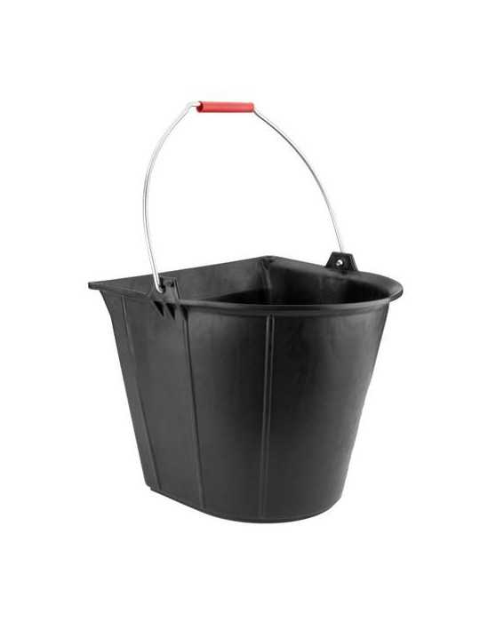 Cubo de Caucho Industrial Plano 13L [LOTE DE 2 Unidades] BELLOTA