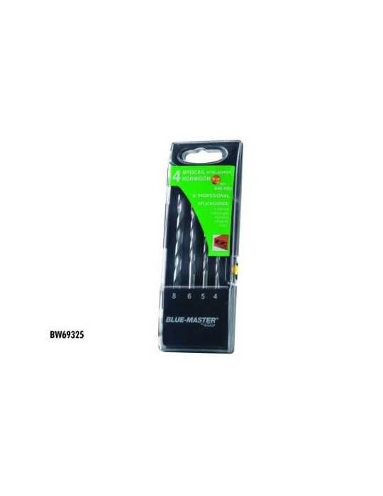 Est. Broca Pared Profesional 4-8 RF. BW69325 [LOTE DE 4 Unidades] BLUE MASTER