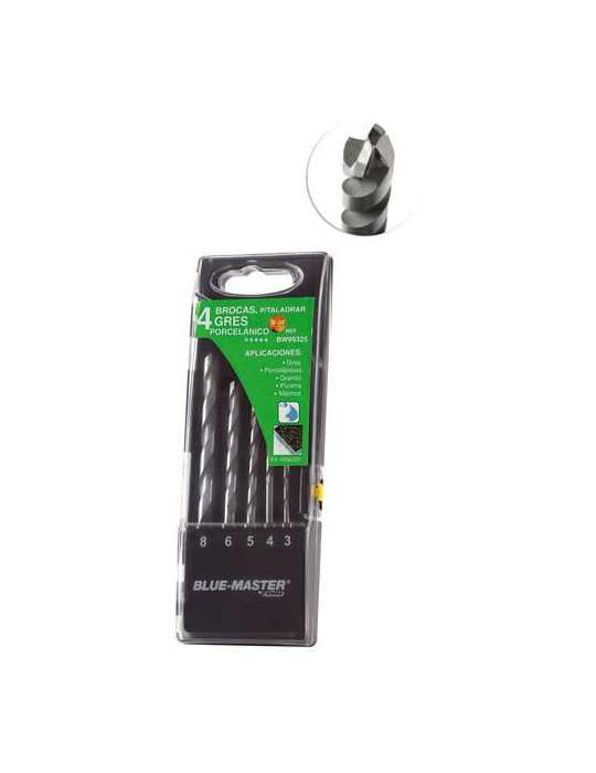 Estuche Broca Gres y Porcelanico 4-8 RF. BW99325 BLUEMASTER