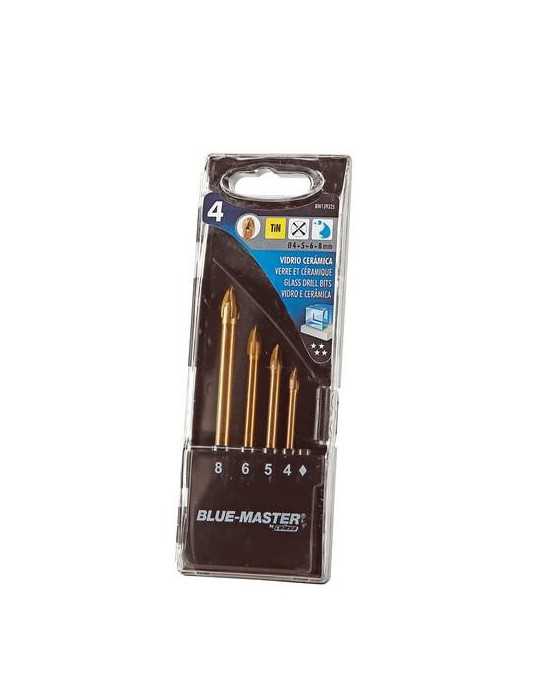Estuche Brocas Cristal Standard 4-5-6-8MM [LOTE DE 2 Unidades] BLUEMASTER