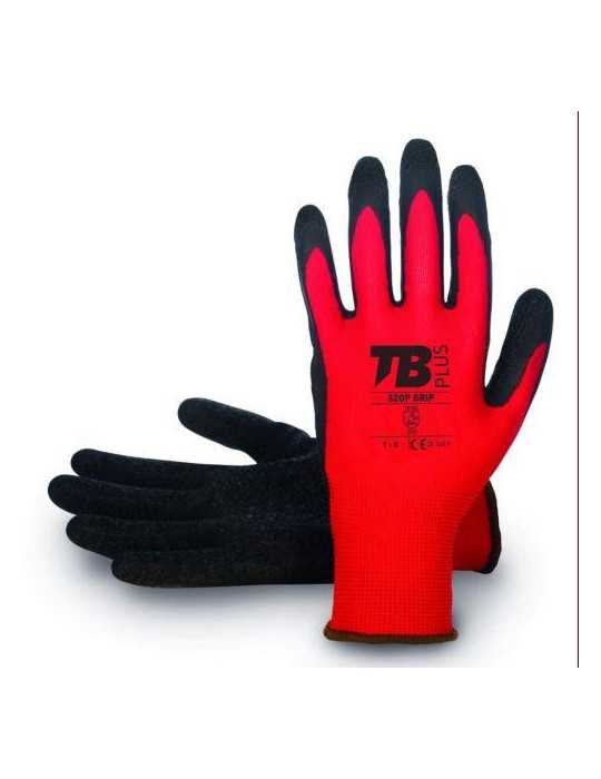 Guante Poliéster Rojo sin Costuras 320P GRIP-9 [LOTE DE 26 Unidades] BODERO