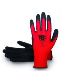 Guante Poliéster Rojo sin Costuras 320P GRIP-10 [LOTE DE 26 Unidades] BODERO