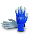 Guante Nylon Azul Poliuretano Gris 500AZ URETAN-10 [LOTE DE 20 Unidades] BODERO