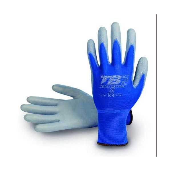 Guante Nylon Azul Poliuretano Gris 500AZ URETAN-11 [LOTE DE 20 Unidades] BODERO