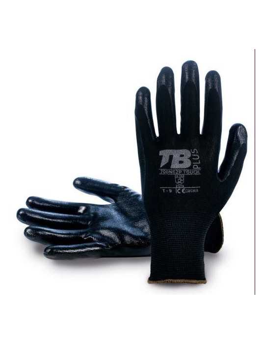 Guante Poliéster sin Costuras Negro 700NG2P TOUCH-9 [LOTE DE 30 Unidades] BODERO