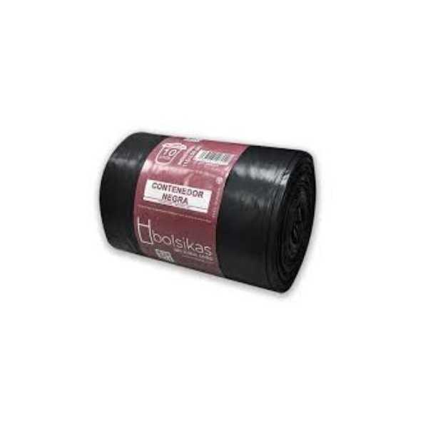 Bolsa Basura 115X150 Negra Galga 120 240L (ROL-10) [LOTE DE 8 Unidades] BOLSIKAS