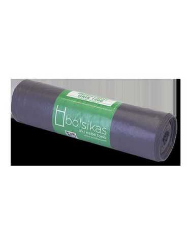 Bolsa Basura INDUST. 85X105 G-140 Gris 100L (R-10) [LOTE DE 16 Unidades] BOLSIKAS