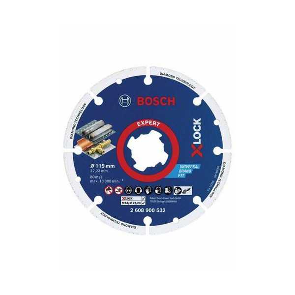 Disco Corte Diamante 115MM X-Lock [LOTE DE 2 Unidades] BOSCH