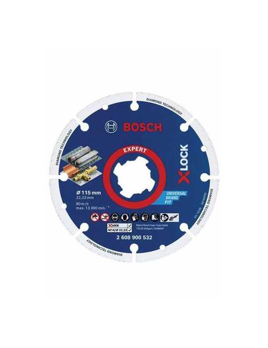 Disco Corte Diamante 115MM X-Lock [LOTE DE 2 Unidades] BOSCH