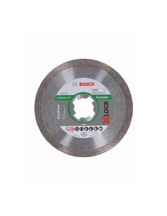 Disco Diamante X-Lock Standard Cerámica 115MM [LOTE DE 4 Unidades] BOSCH