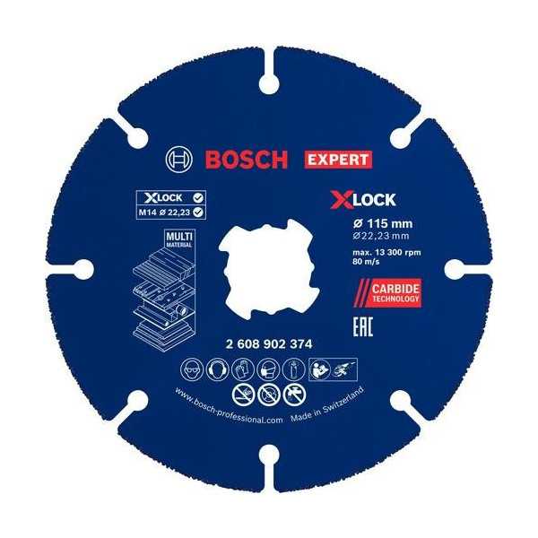 Disco Corte Multi Wheel Expert Carbide 115X22.23 [LOTE DE 2 Unidades] BOSCH