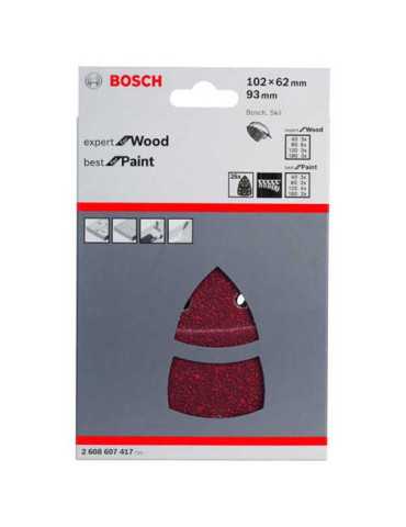 Estuche 25 Lijas C470 y C430. 102X62, 93, gr 2X40 [LOTE DE 2 Unidades] BOSCH