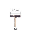 Cepillo Cerda 19,2 mm Vastago 3,2 MPX2 403 [LOTE DE 6 Unidades] BOSCH