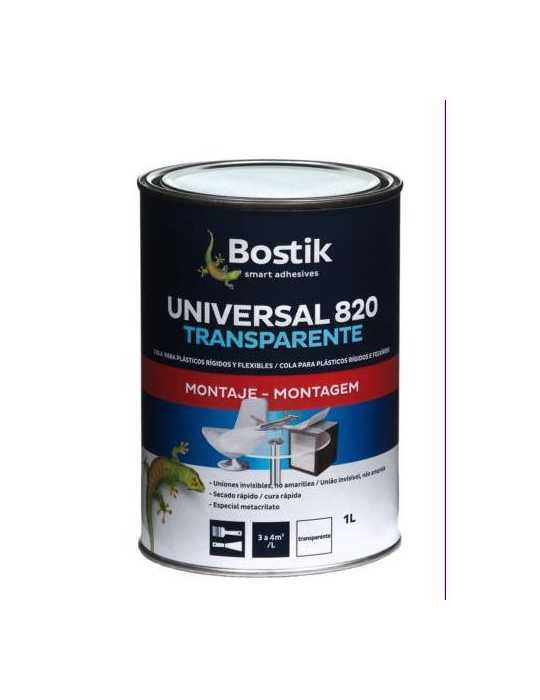 Cola Contacto Universal Transparente 1 L 30601110 [LOTE DE 2 Unidades] BOSTIK