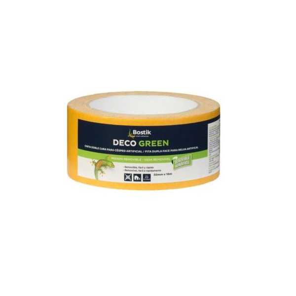 Cinta Doble Cara Deco Green 5CM. X10M 30817117 [LOTE DE 4 Unidades] BOSTIK