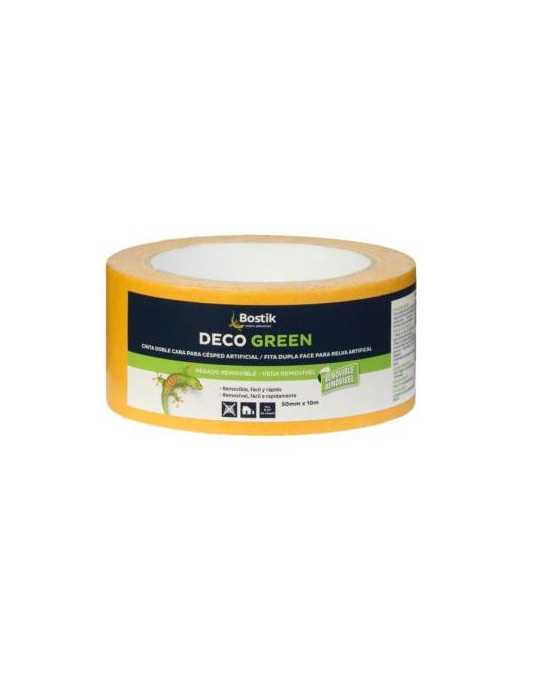 Cinta Doble Cara Deco Green 5CM. X10M 30817117 [LOTE DE 4 Unidades] BOSTIK