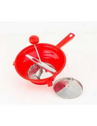 Pasapures Plástico con 2 Discos Inoxidable 24 cm [LOTE DE 4 Unidades] BOUTIQUE