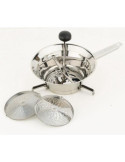 Pasapures Inoxidable con 3 Discos Inoxidable 20 cm [LOTE DE 2 Unidades] BOUTIQUE