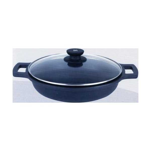 Cacerola Baja al. Fundido con Tapa Cris 20 cm BRA