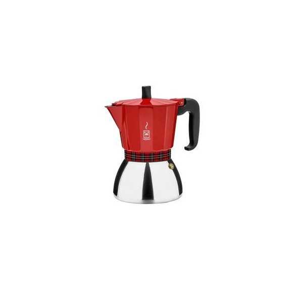 Cafetera Deluxe Induction 9 Tazas Roja BRA