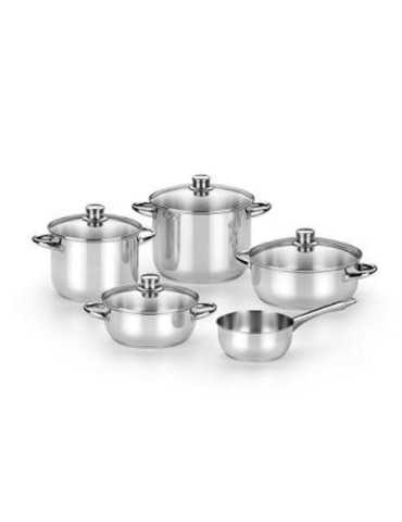 Menaje 5 Piezas Optima Tapa Cristal BRA