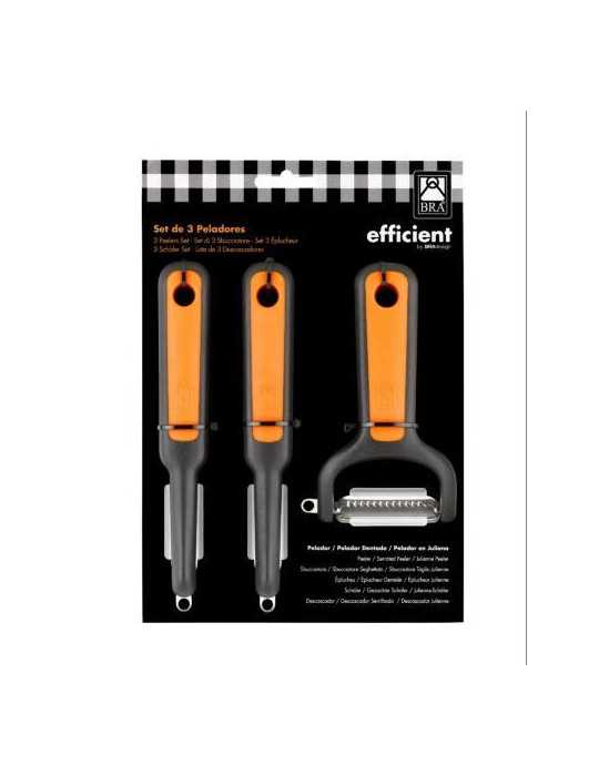 Set de 3 Peladores Efficient A195017 [LOTE DE 2 Unidades] BRA
