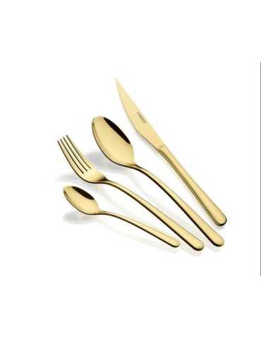 Cuberteria 24 Piezas Pisa Gold M191924 BRA