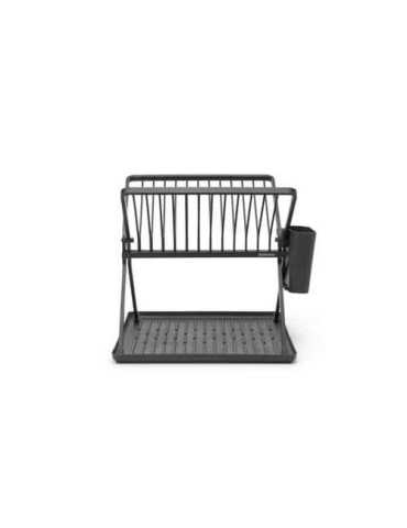 Escurreplatos Plegable Negro Capacidad 13 Platos BRABANTIA