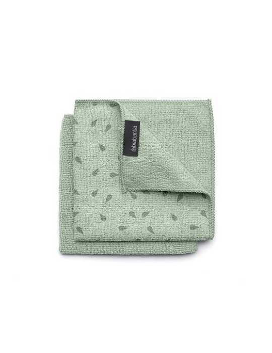 Set 2 Paños de Cocina Microfibra 30X30CM Verde [LOTE DE 14 Unidades] BRABANTIA