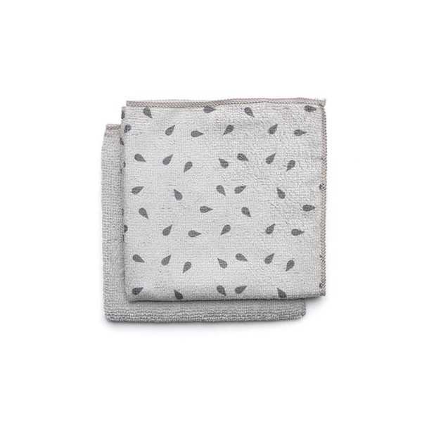 Set 2 Paños de Cocina Microfibra 30X30CM Gris [LOTE DE 14 Unidades] BRABANTIA