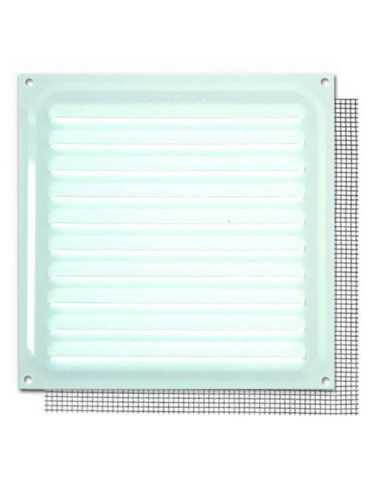 Rejilla con Mosquitera 10X10 cm Blanco B73005D [LOTE DE 14 Unidades] BRINOX