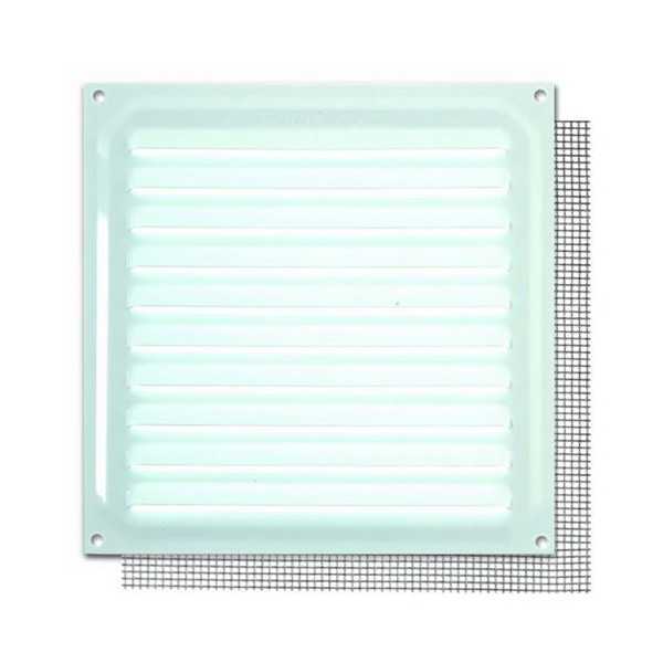 Rejilla con Mosquitera 20X20 cm Blanco B73045D [LOTE DE 8 Unidades] BRINOX